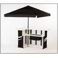 Instent Portable Bar & Umbrella On Solid Color